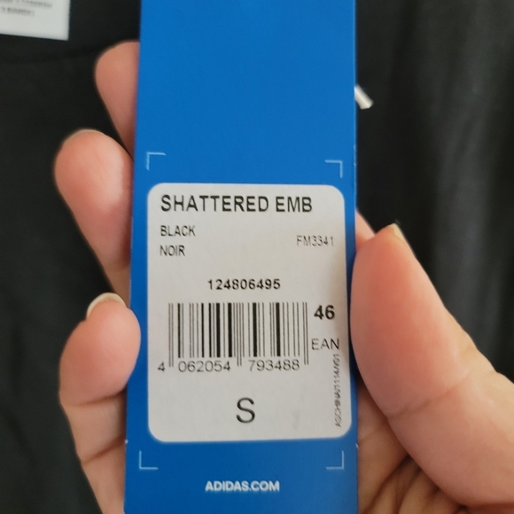 ADIDAS, Shattered Embroidered Mens T-Shirt, Black, Size Small,‎ NWT - Picture 7 of 7
